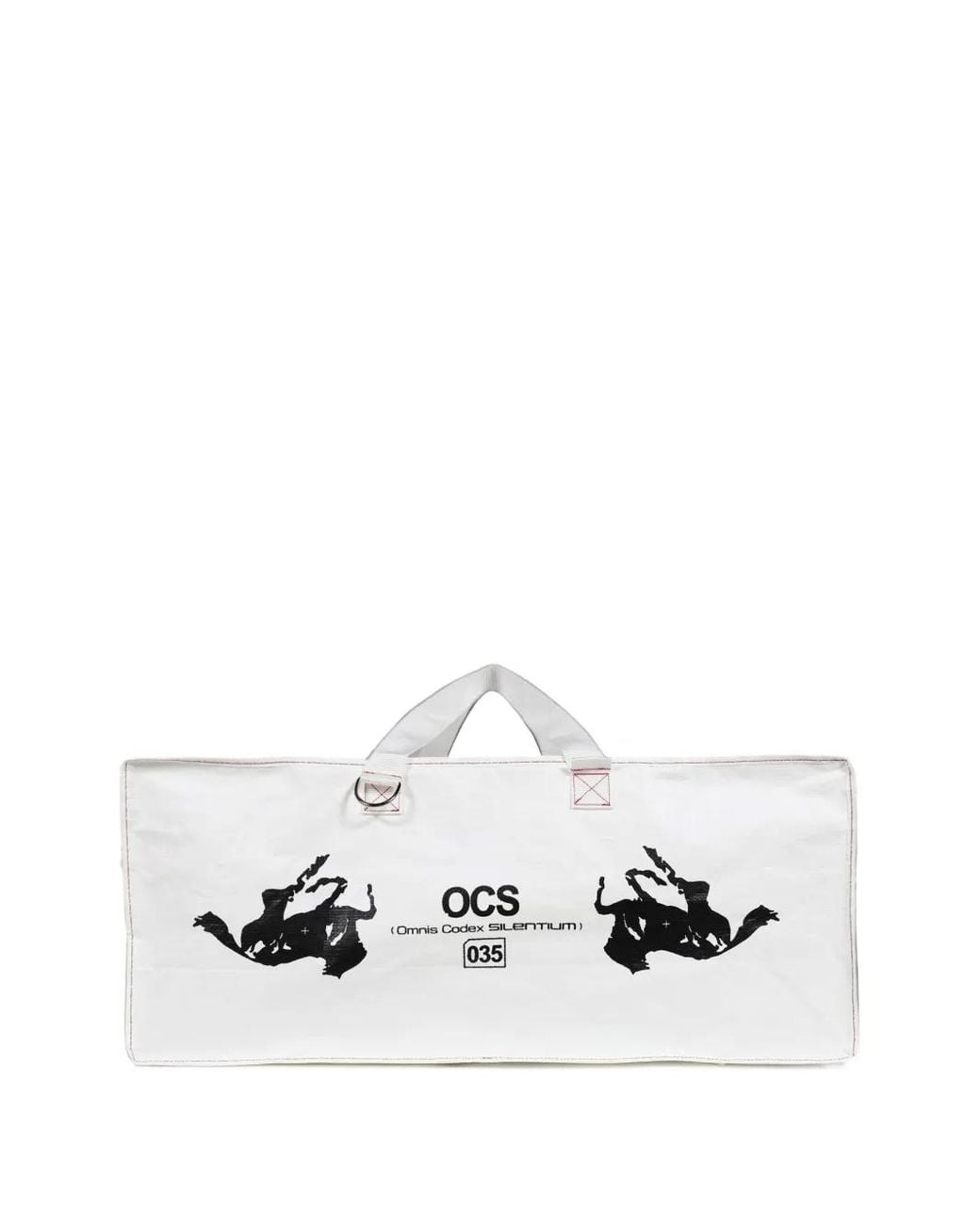 John Doe White Logo-Print Backpack for men