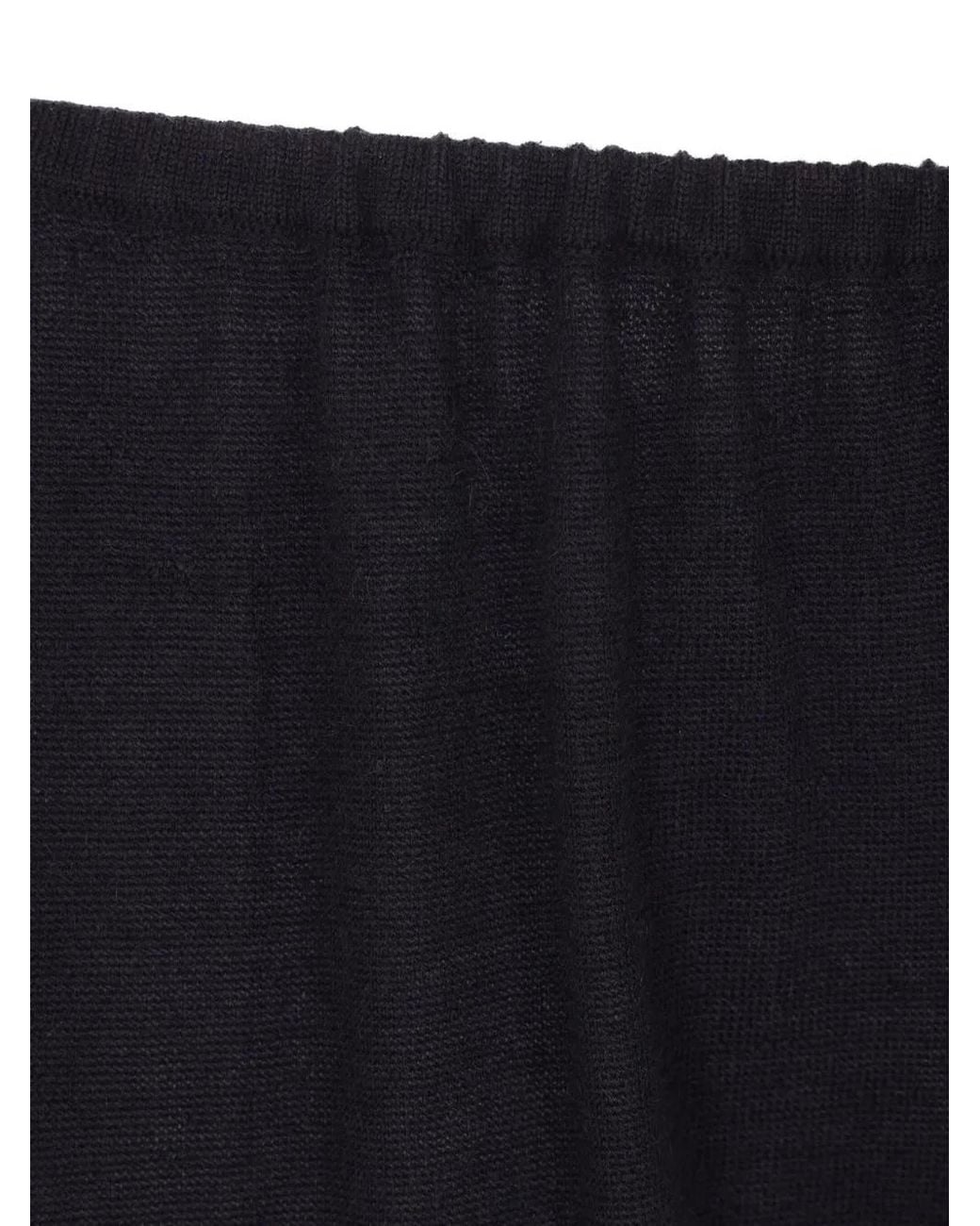Co. Blue Elasticated-Waistband Cashmere Trousers