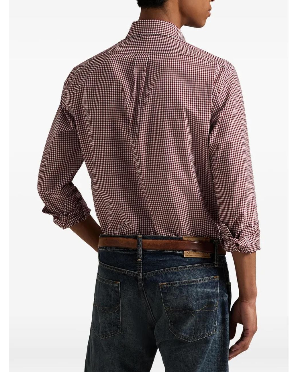 Polo Ralph Lauren Pink Long Sleeve Shirt for men