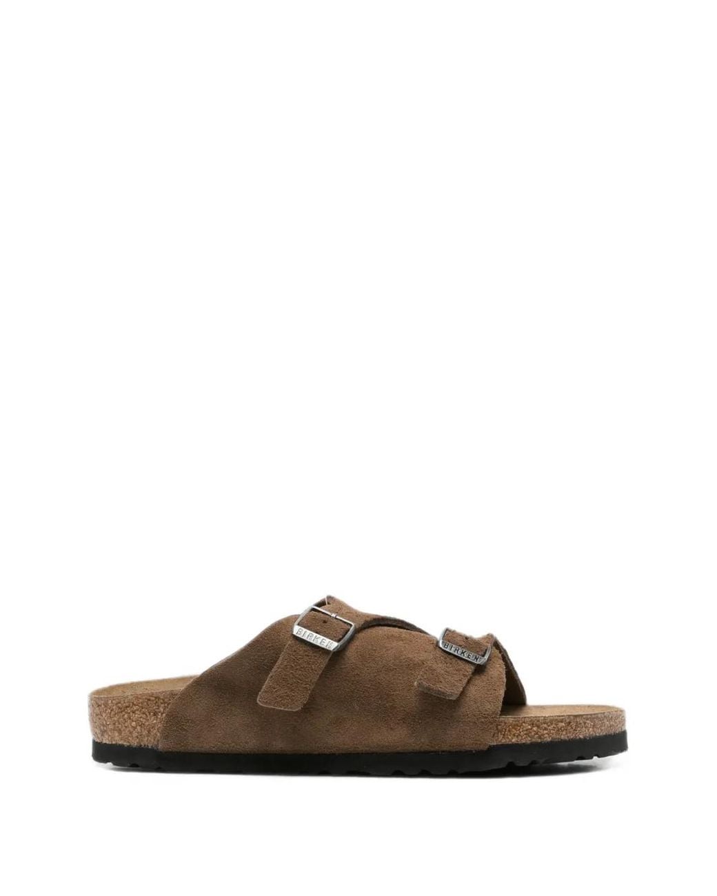 Birkenstock Brown Zürich Dark Tea, Suede Leather