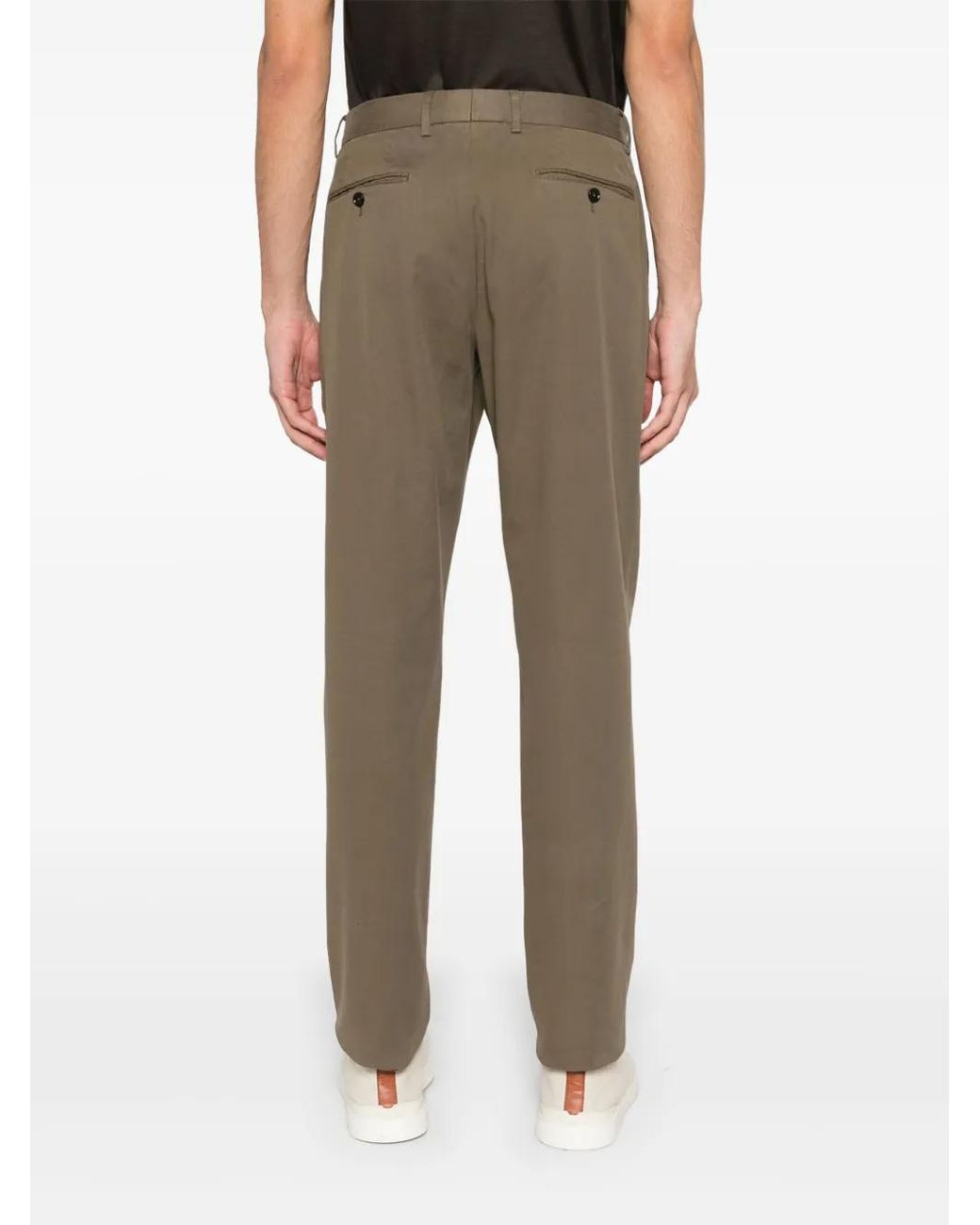 Zegna Natural Tapered Trousers for men