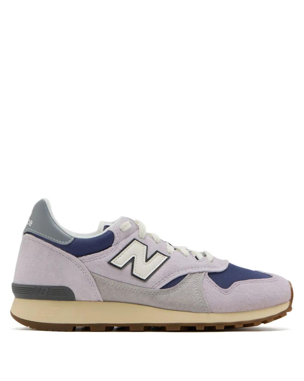 New Balance White 475 Suede Sneakers