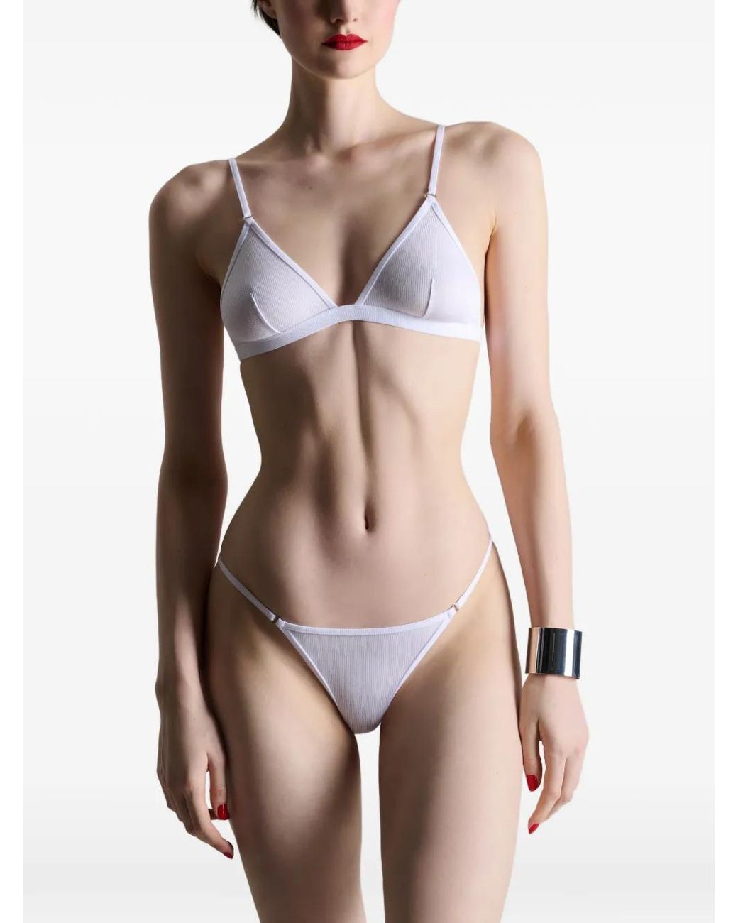 Maison Close White La Femme Amazone Triangle Bra