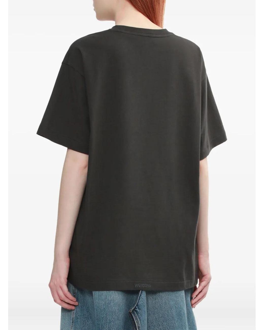 we11done Black Short-Sleeves T-Shirt