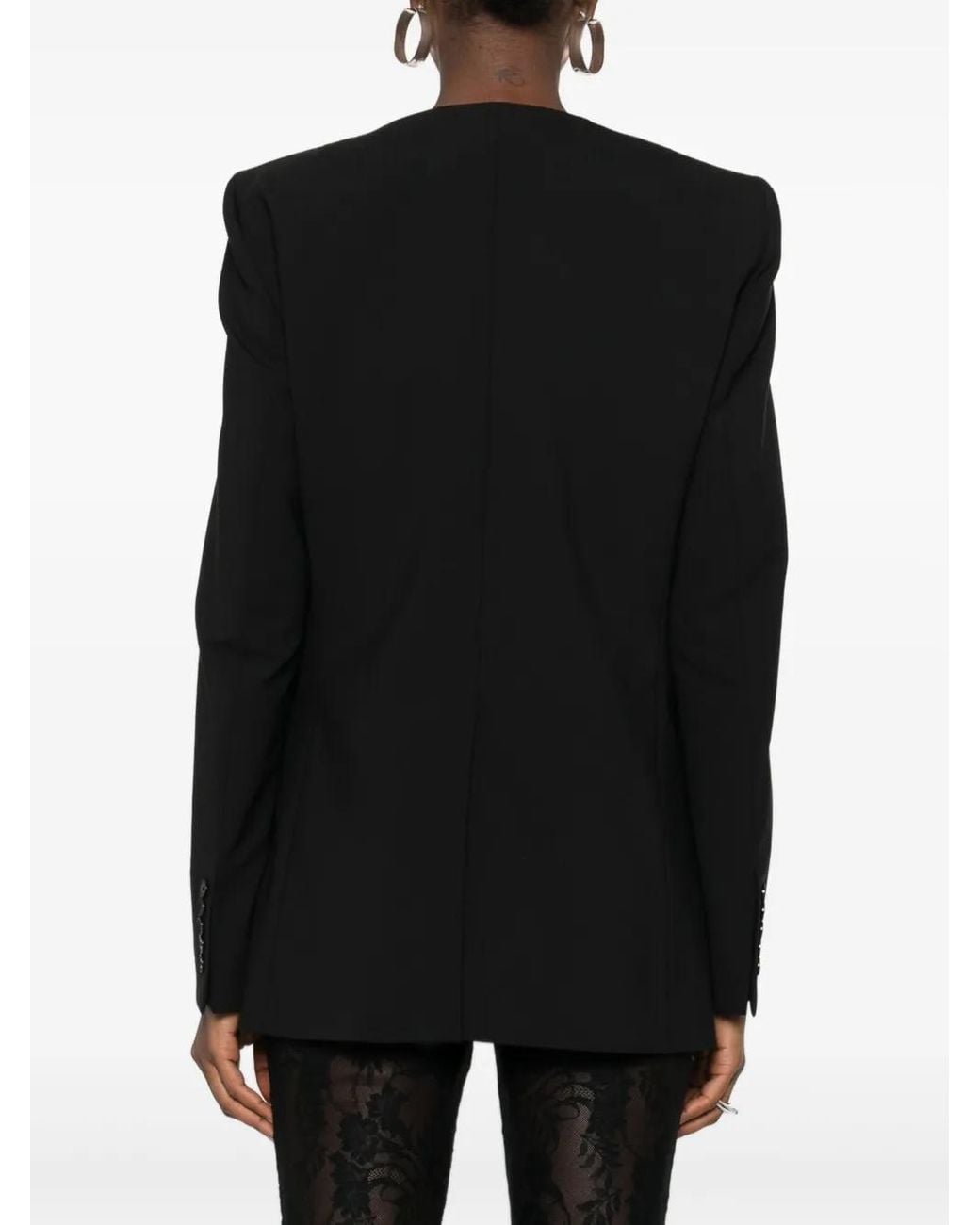 Chaqueta De Vestir Con Cuello Redondo ALAINPAUL de color Black