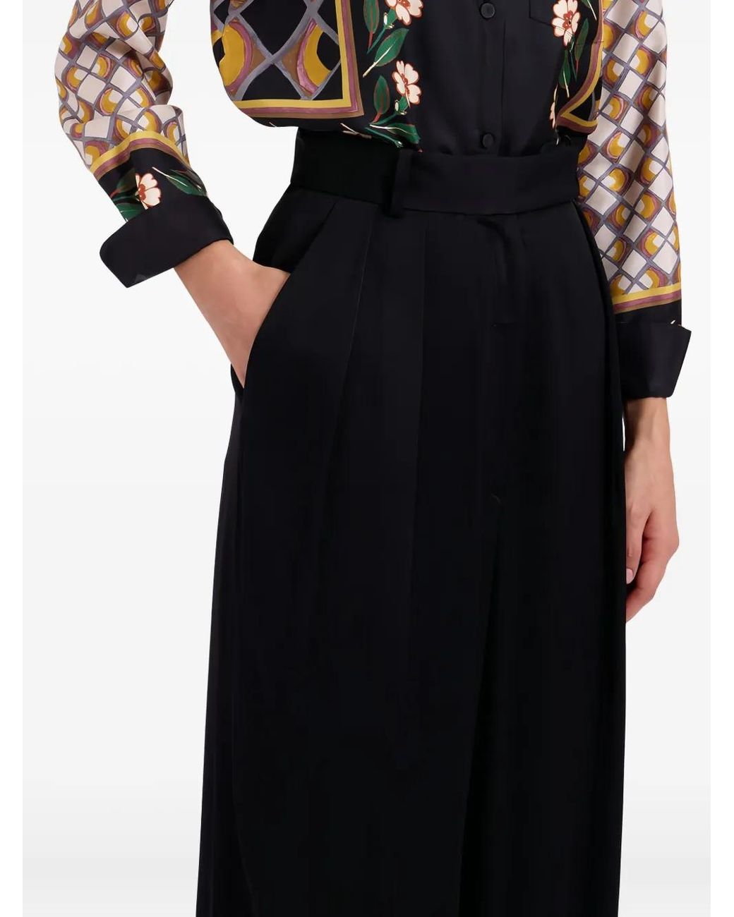 LaDoubleJ Black Brooklyn High-Waisted Trousers