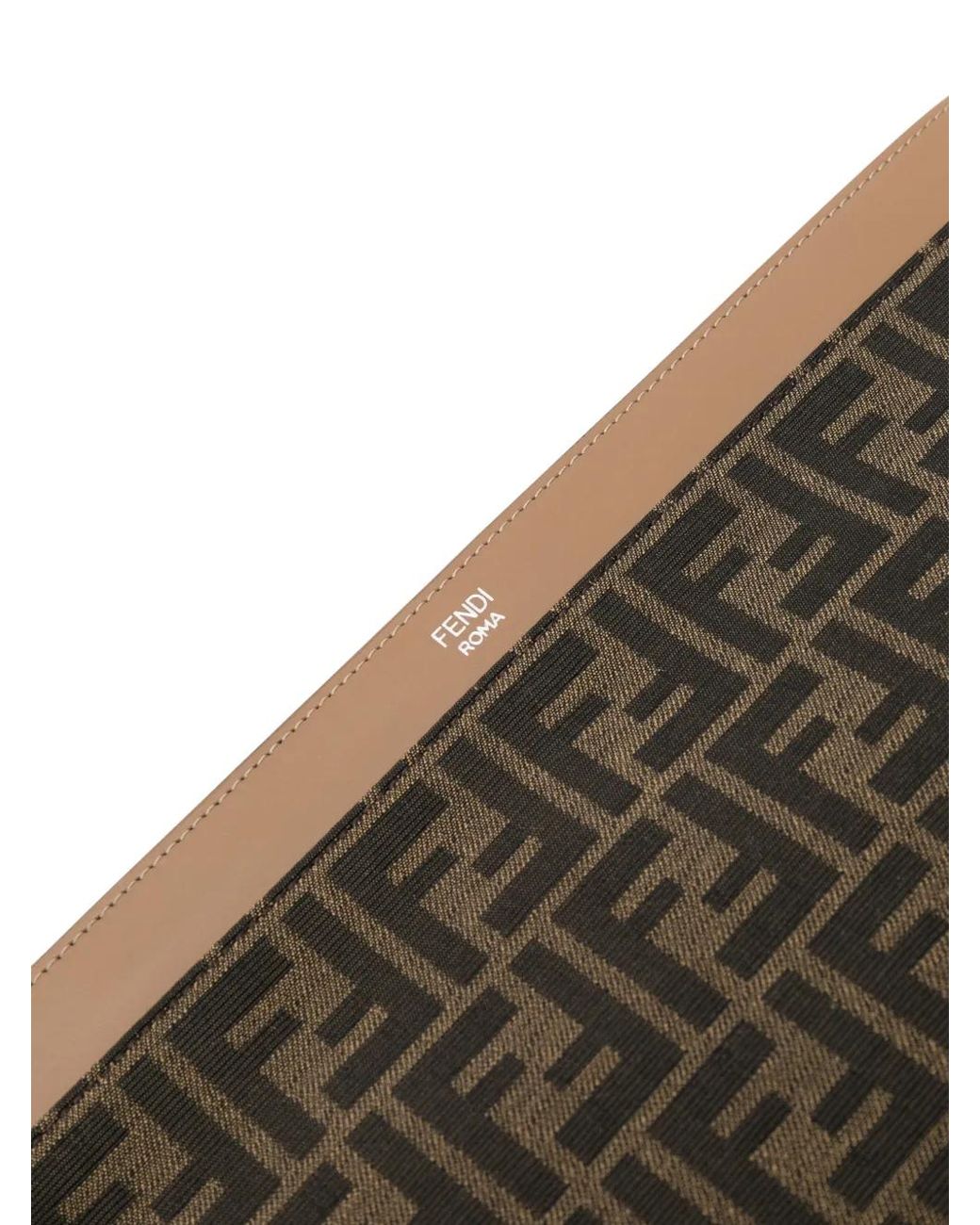 Bolso de mano con motivo FF en jacquard Fendi de hombre de color Gray