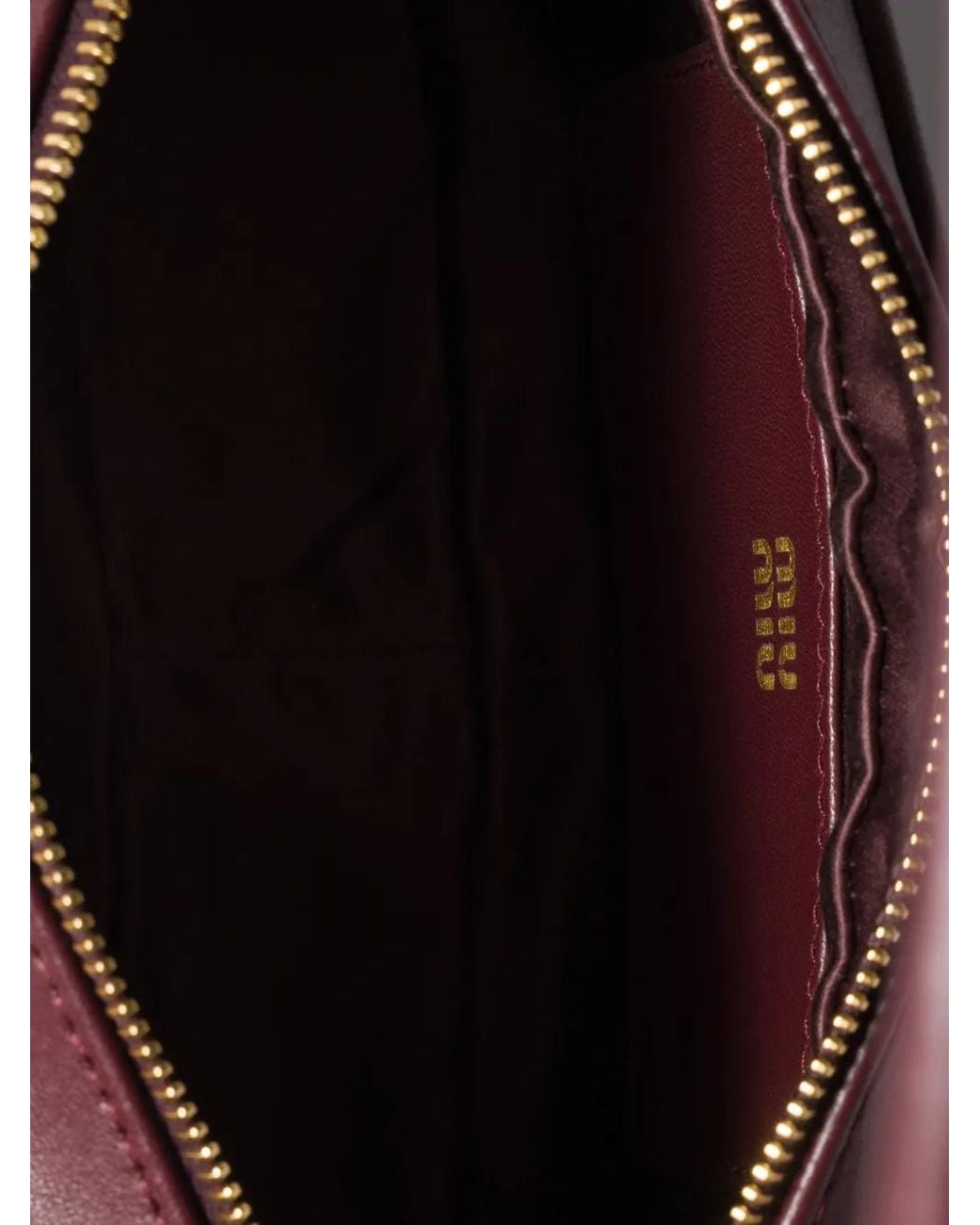 Miu Miu Purple Matelassé Nappa Leather Pouch