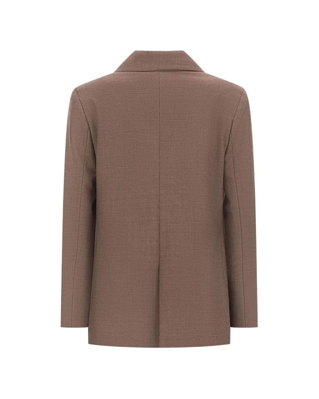 Antonelli Brown Fringed Double-Breasted Blazer