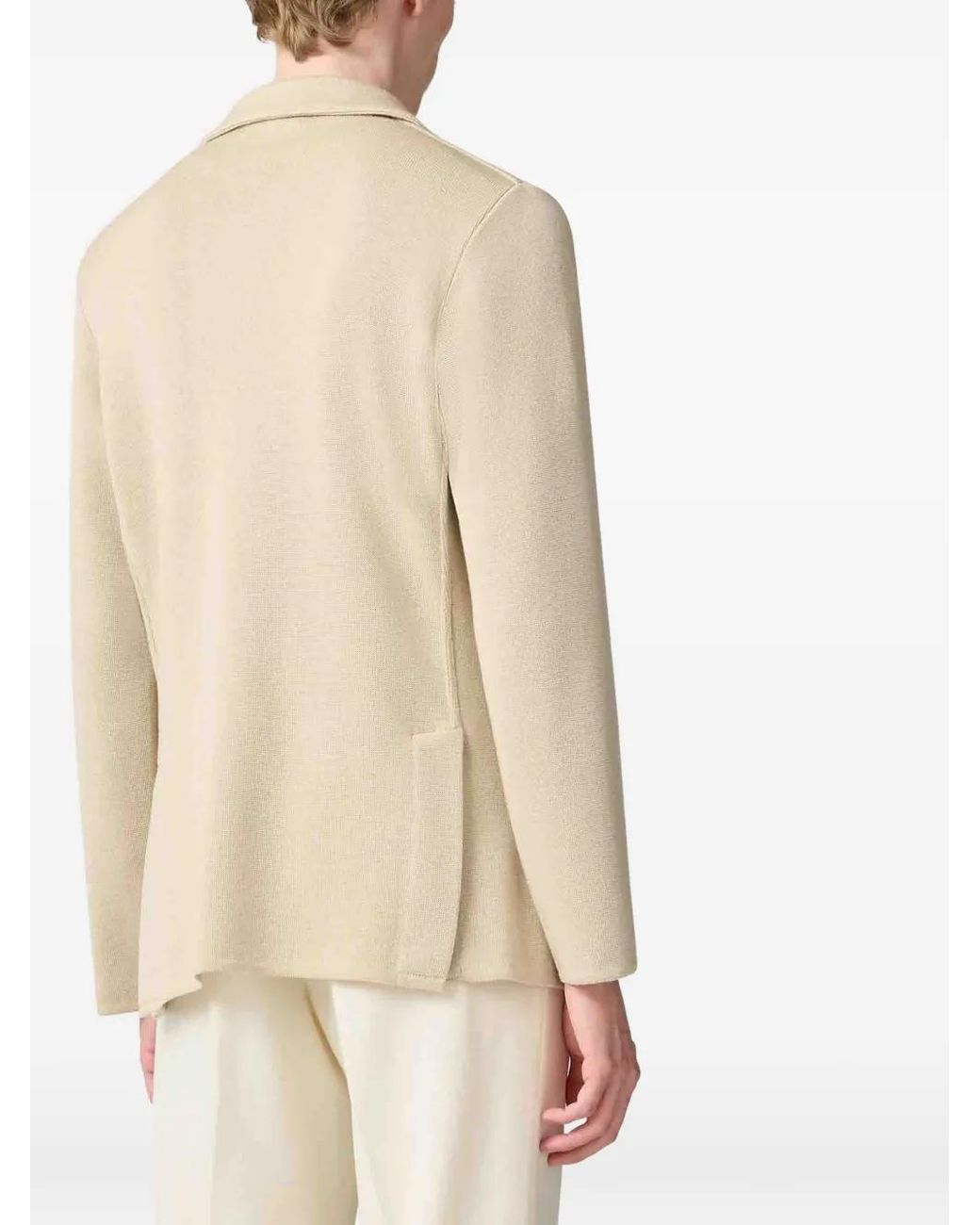 Lardini Natural Patch-Pocket Blazer for men