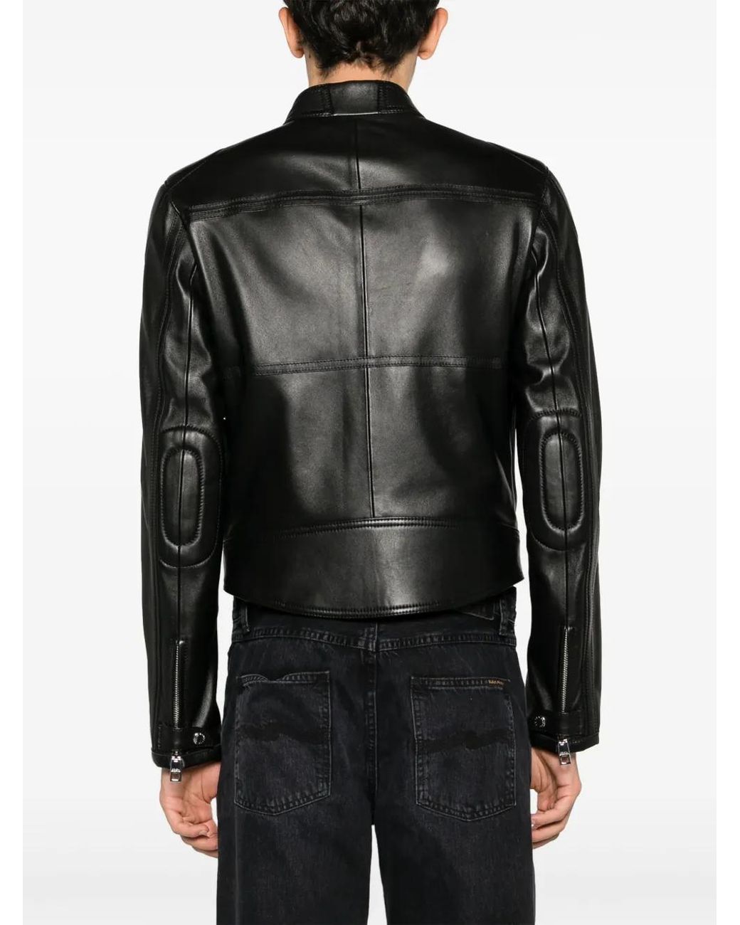 Dolce & Gabbana Black Nappa Leather Jacket for men