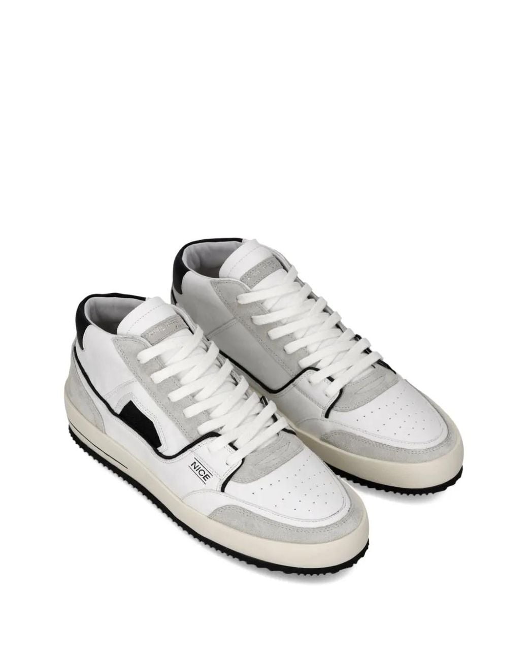 Philippe Model White Nice Leather Low-Top Sneakers for men