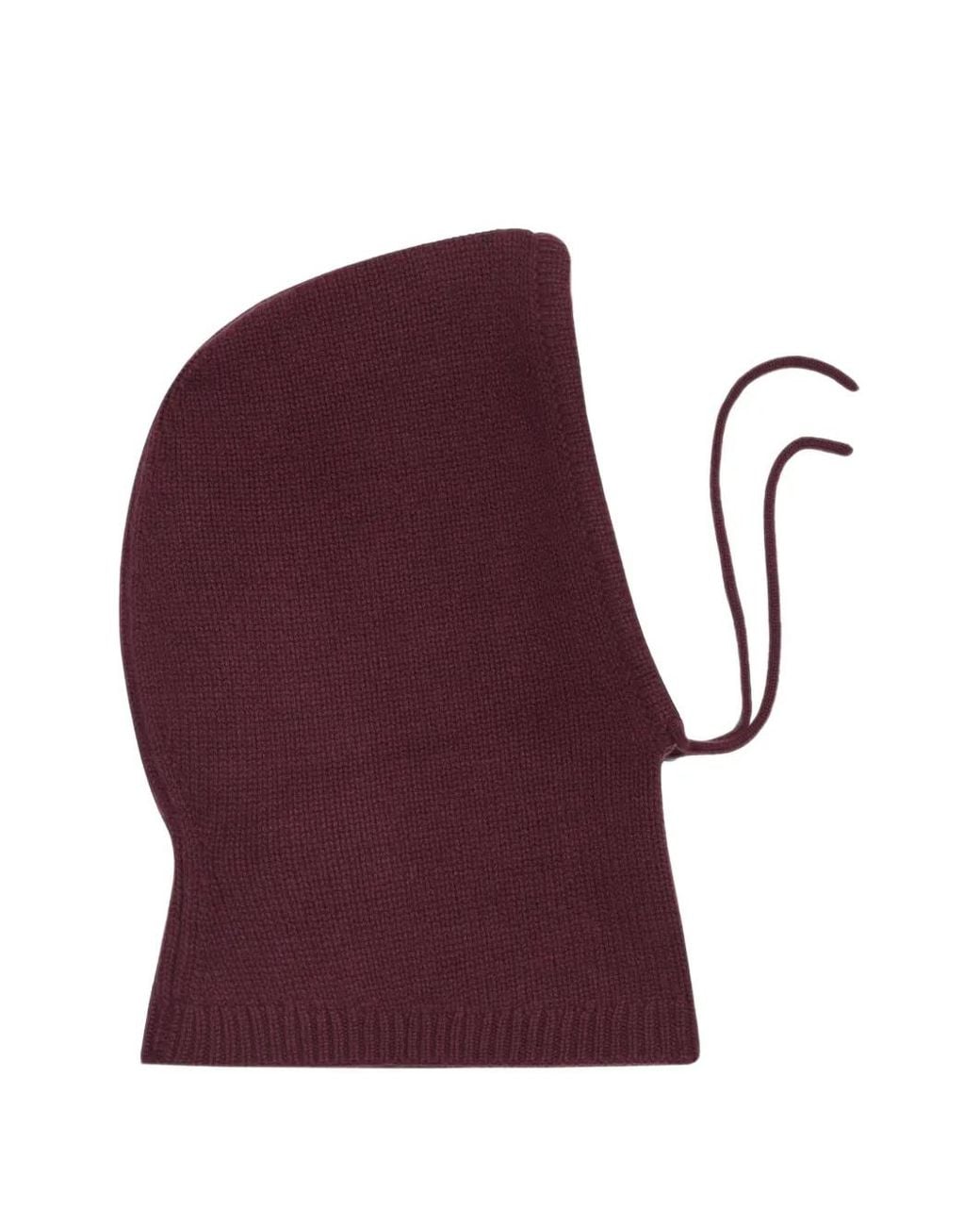 Bompard Purple Suzon Cashmere Drawstring Balaclava