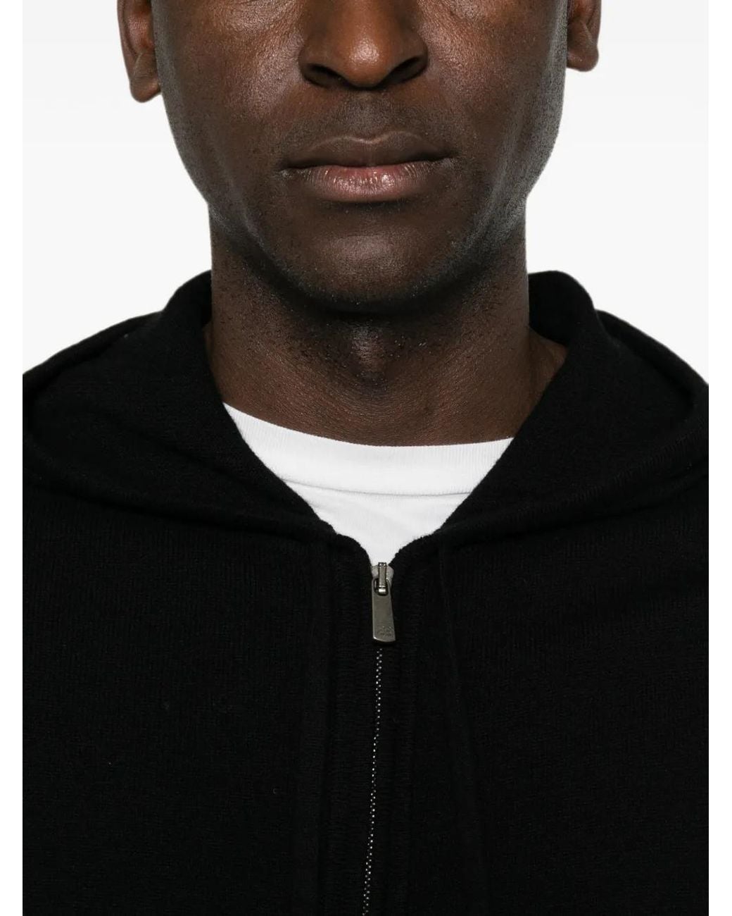Bompard Black Zip-Up Hoodie for men