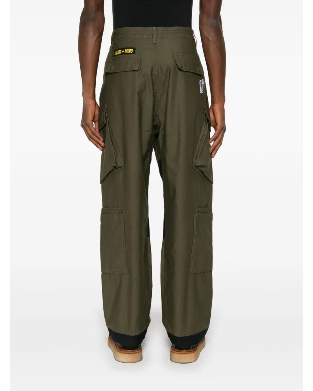 BBCICECREAM Gray Patch Cargo Pants for men
