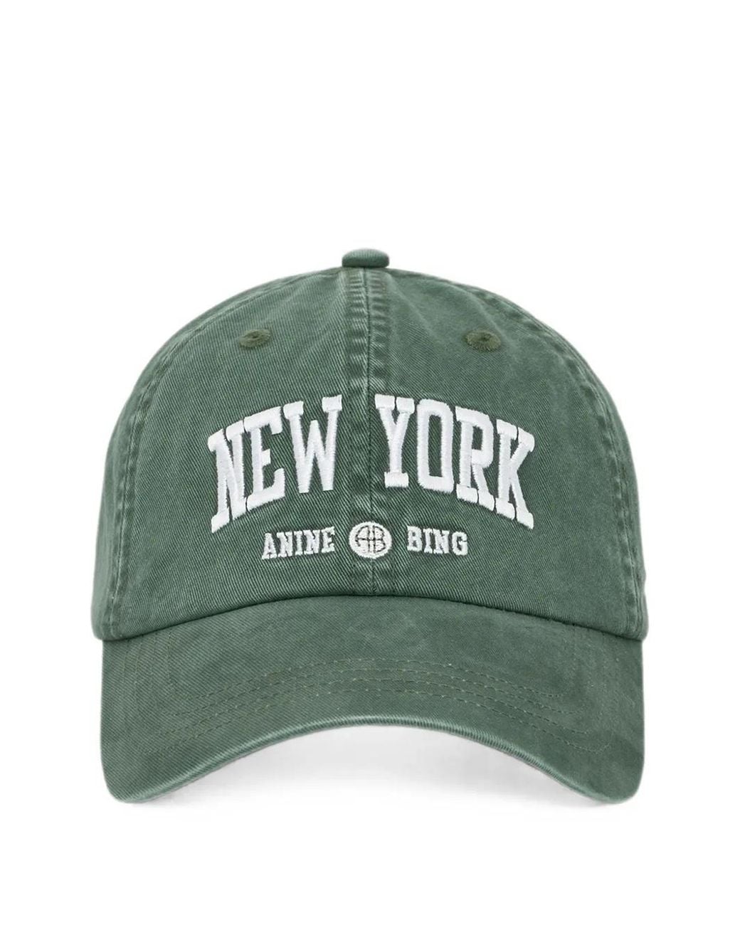 Anine Bing Green Jeremy Baseball Cap New York University