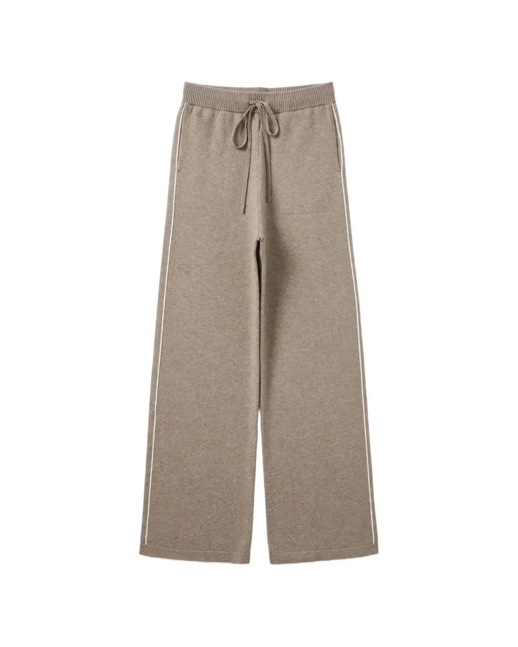 Purotatto Natural Side-Stripe Track Pants