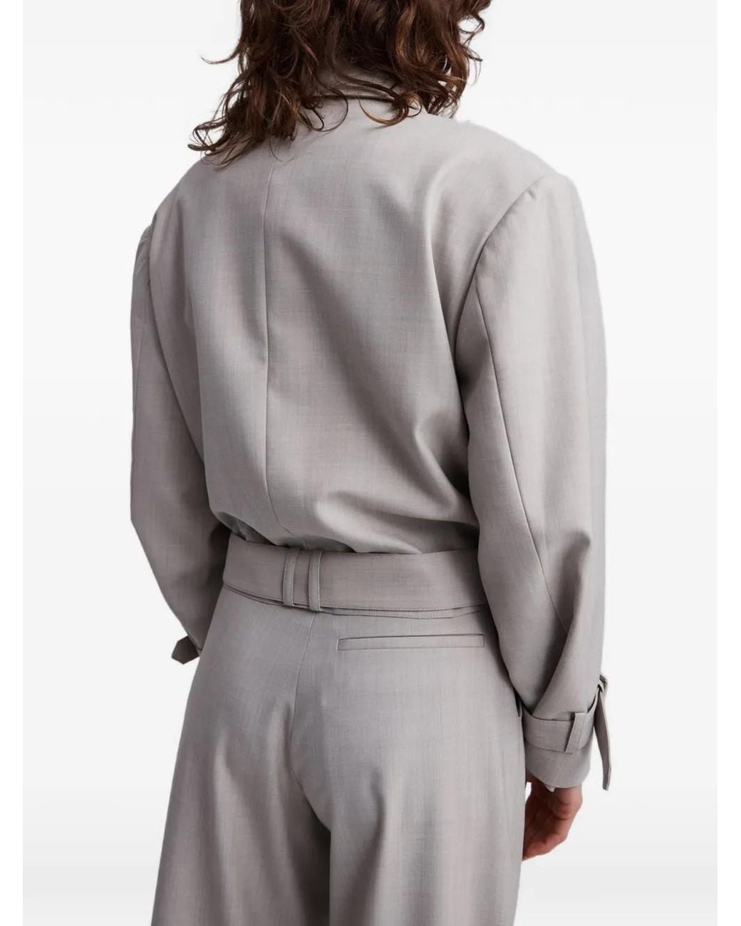 Anna Quan White Bourdin Double-Breasted Jacket