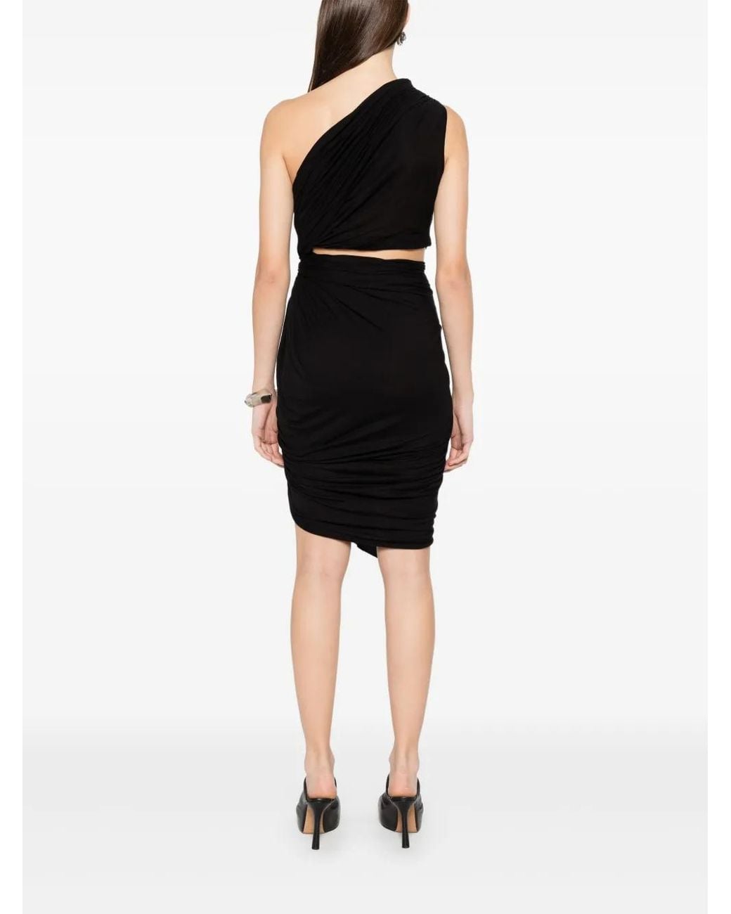 Rick Owens Black Fog Mini Dress