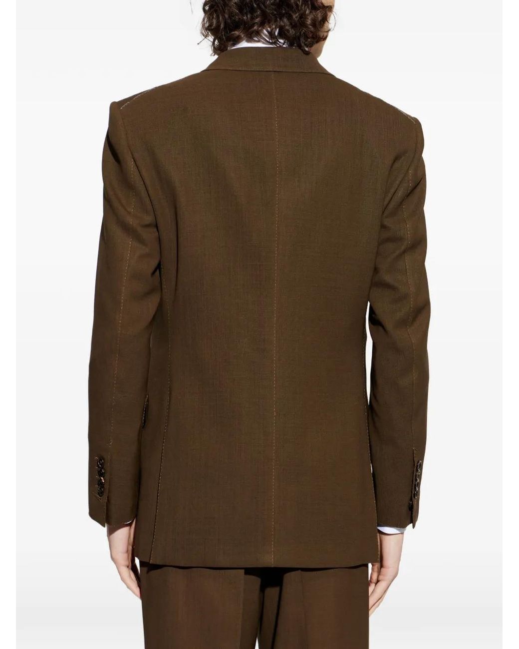 Blazer Con Doble Botonadura Tom Ford de hombre de color Brown