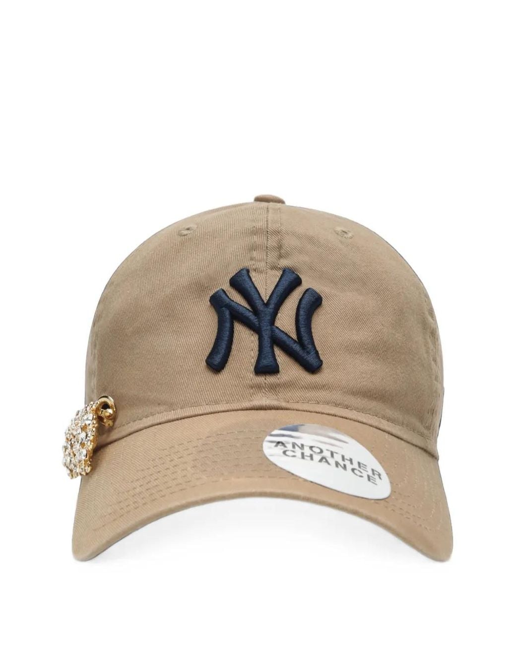 ANOTHER CHANCE Natural Embellished Logo-Embroidered Baseball Cap for men
