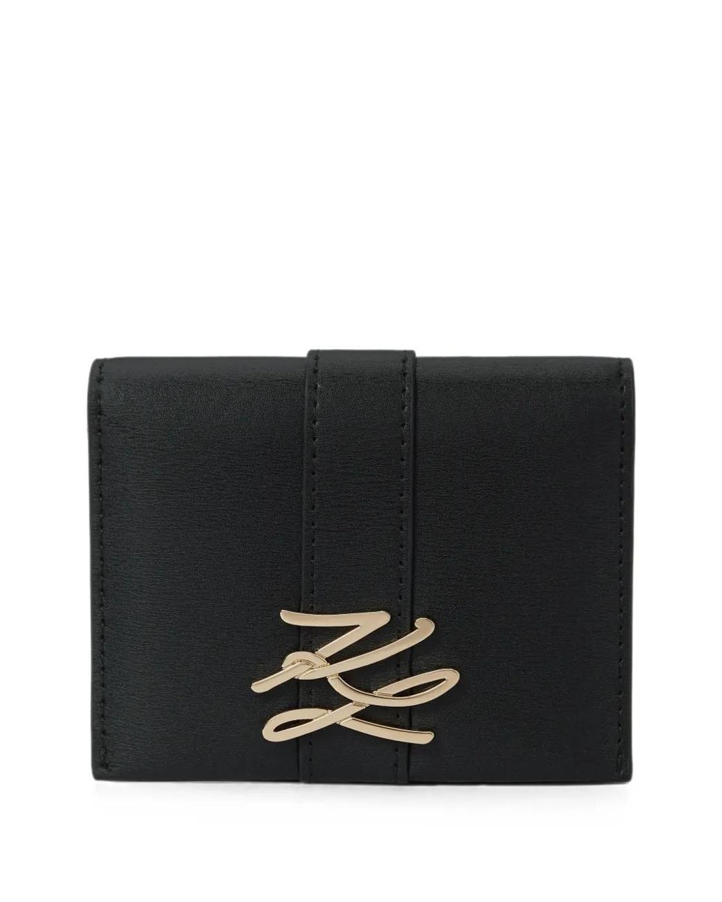 Karl Lagerfeld Black K/Autograph Drop Bifold Cardholder