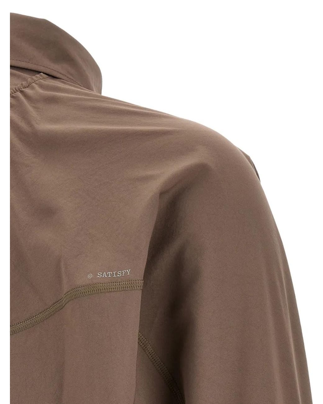 Camicia Peaceshell River di Satisfy in Brown da Uomo