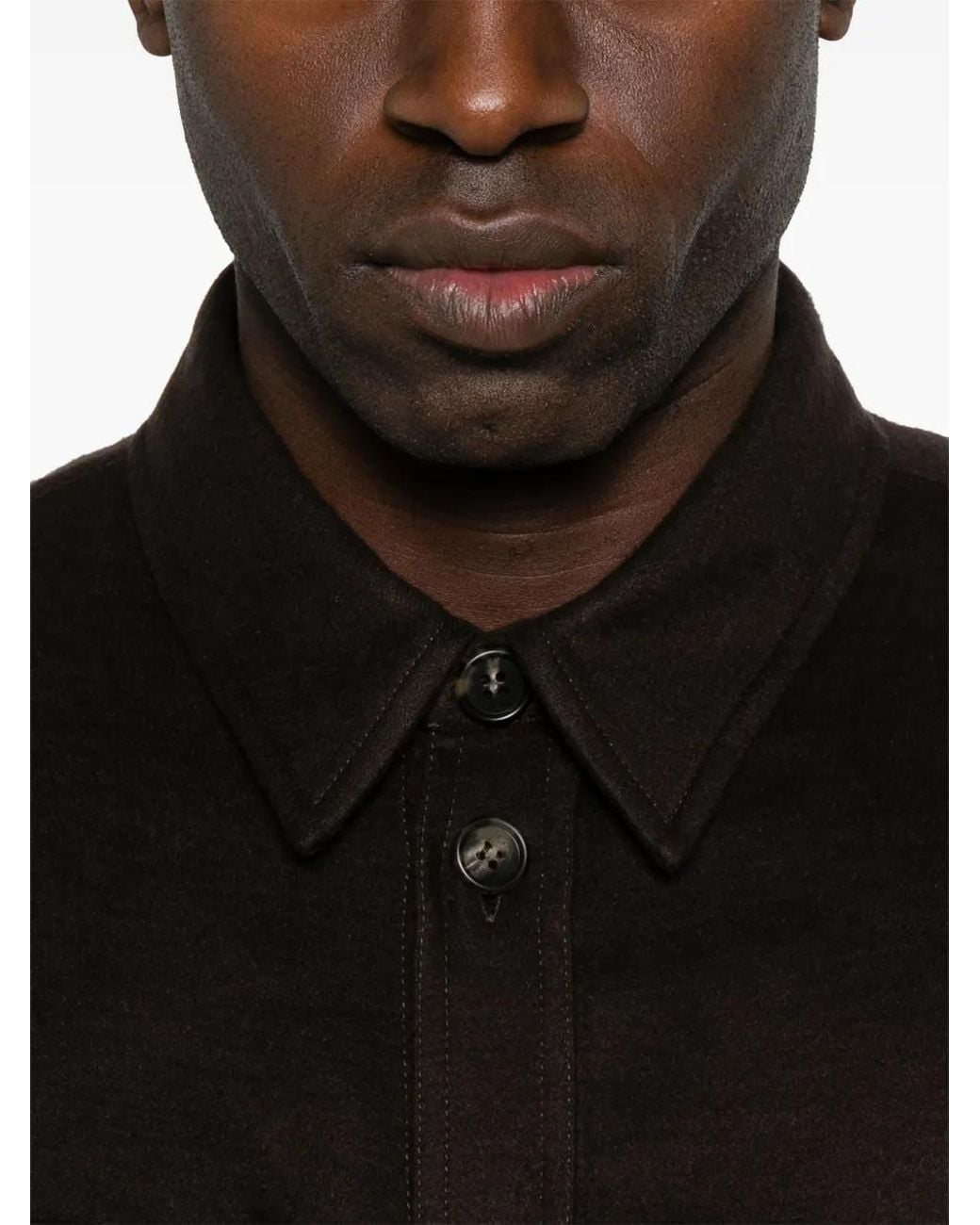 Gabriela Hearst Black Lucas Shirt for men