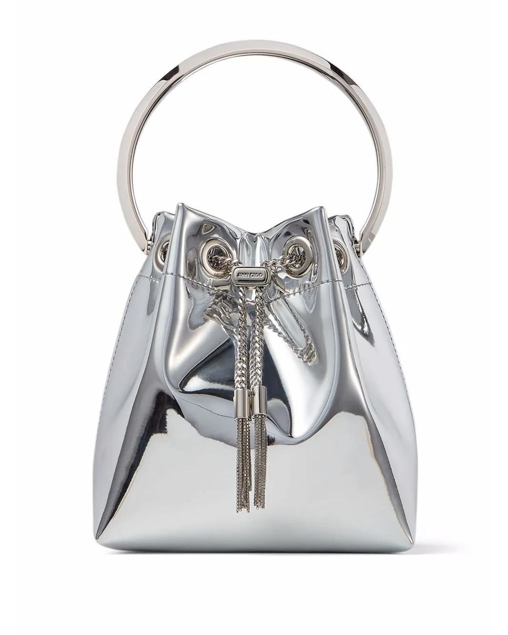 Borsa a secchiello di Jimmy Choo in White