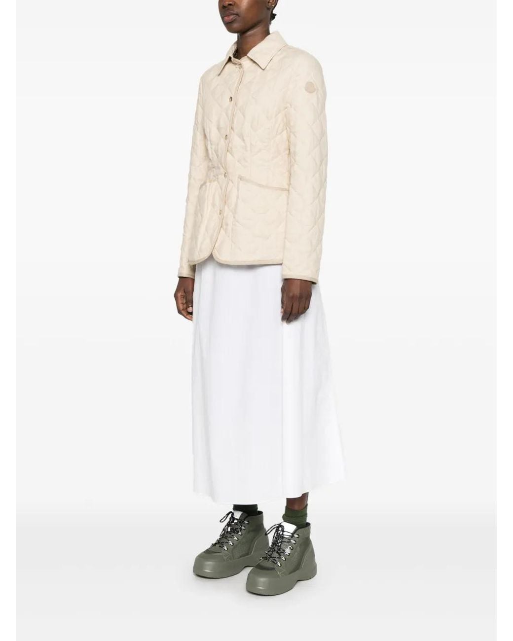 Moncler Natural Uzes Quilted Jacket