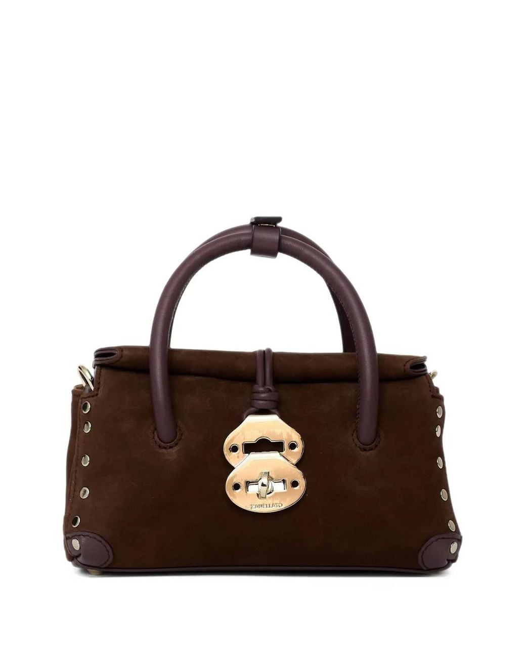 Zanellato Brown Postina Baby Dotta Tote Bag