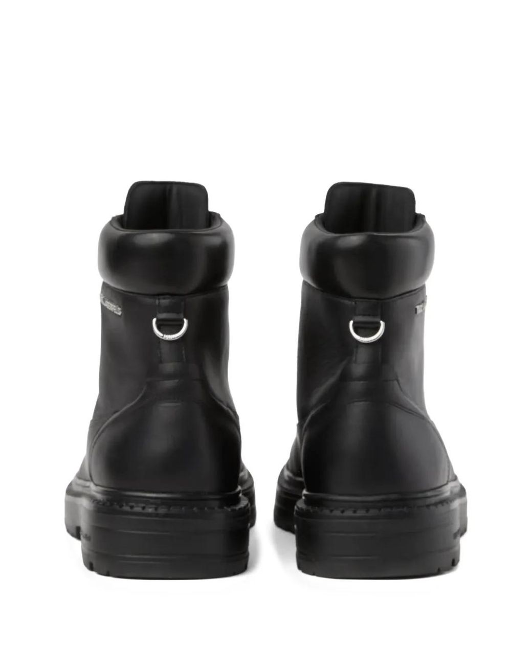 Karl Lagerfeld Black Miles Work Boots for men