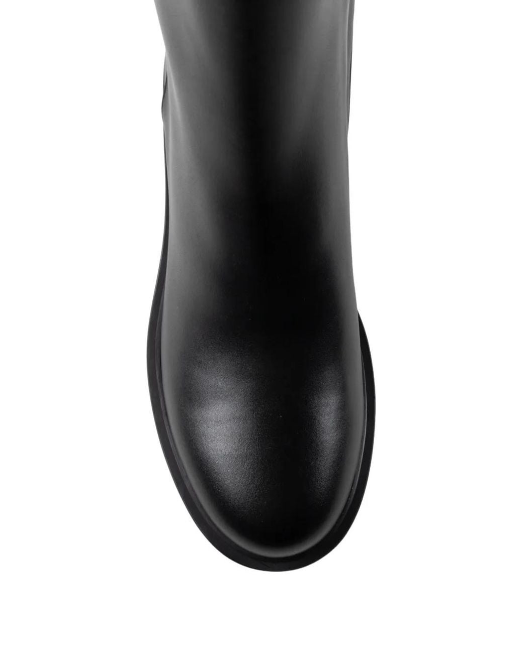 Gianvito Rossi Black Platform Leather Ankle Boots