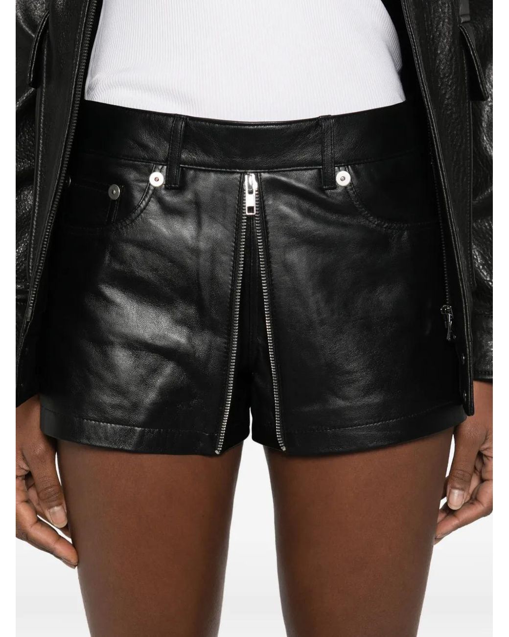 R13 Black Zip Pockets Trousers