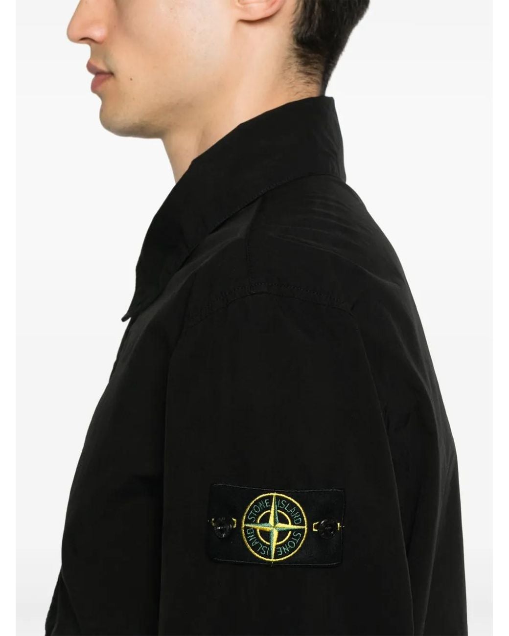 Stone Island Black 'Light Compact' Jacket for men