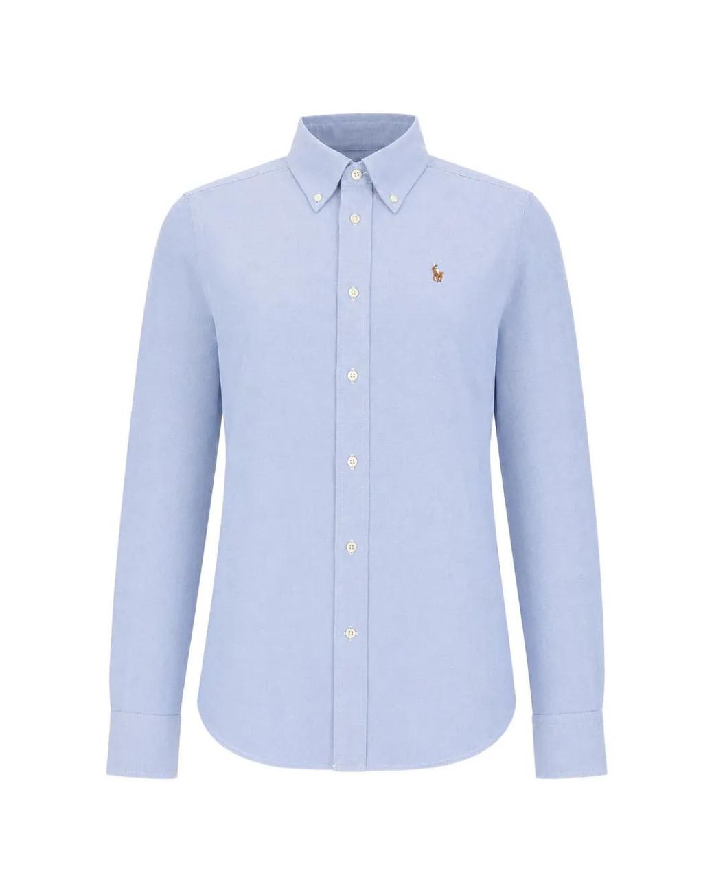 Polo Ralph Lauren Blue Chemise À Logo Brodé
