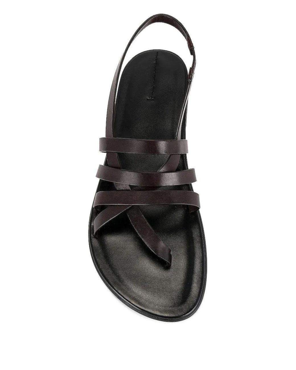 The Row White Leather Slingback Sandals