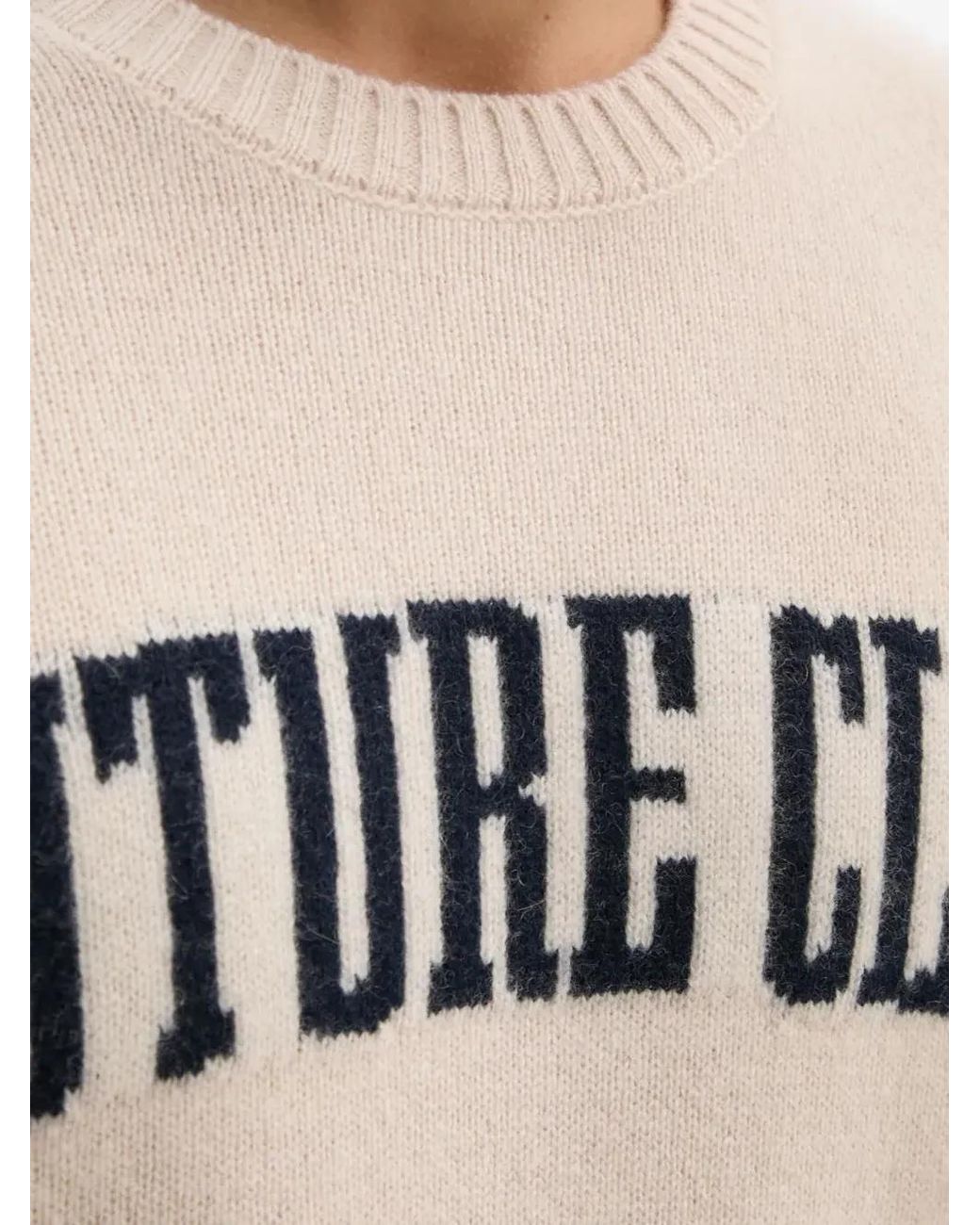 From Future Blue Crew-Neck Cashmere Sweater for men