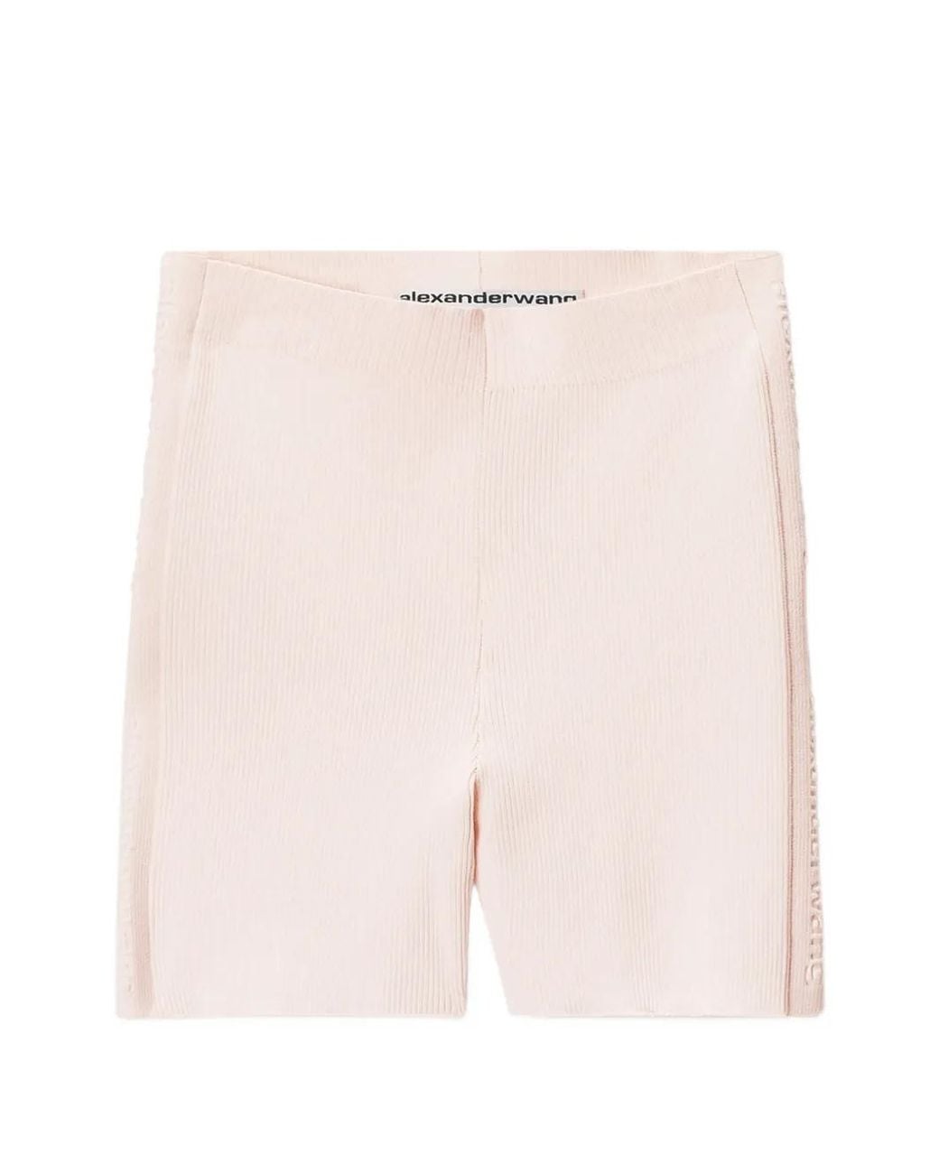 Alexander Wang Pink Debossed Logo Bike Shorts