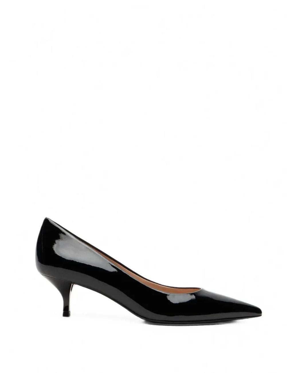 Stuart Weitzman Black Stuart Power Pointed-Toe Pumps