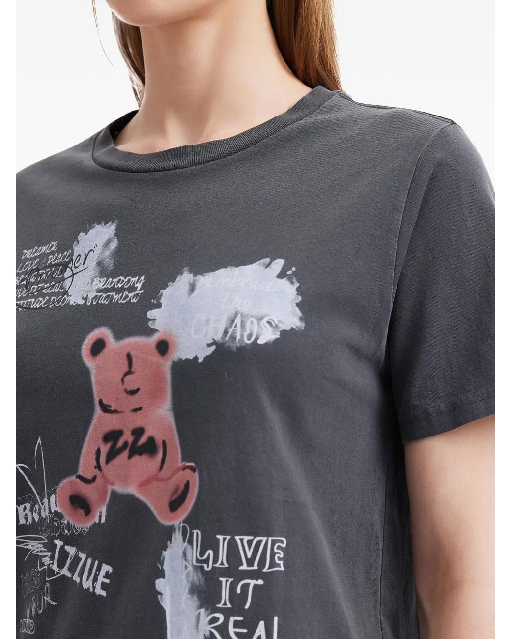 Izzue Gray Graphic T-Shirt