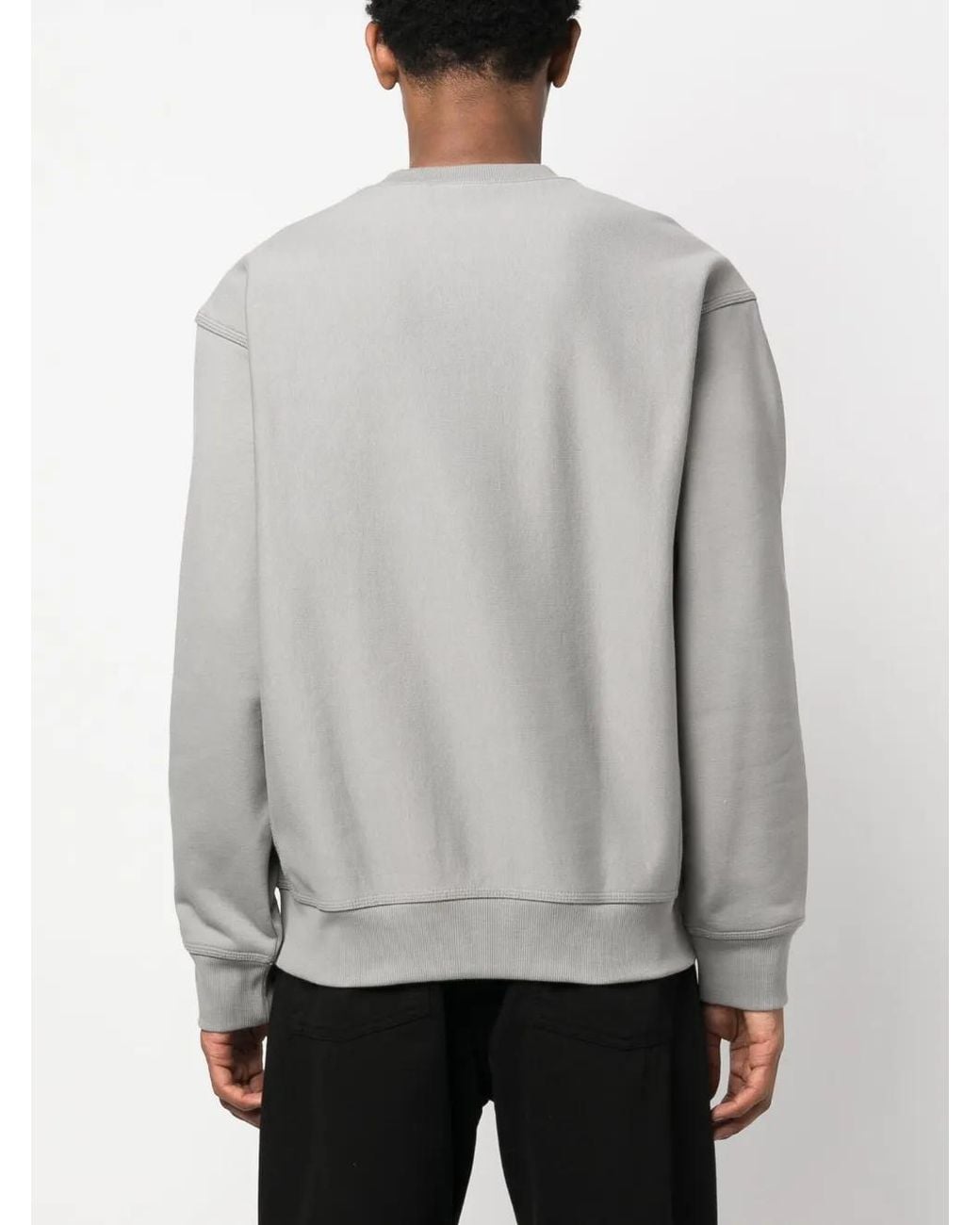 Carhartt Gray American Script Cotton Blend Sweatshirt for men