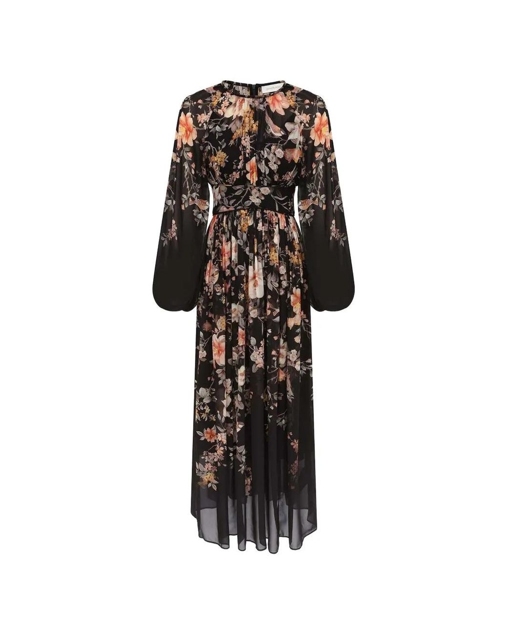 Zimmermann Black Carousel Billow Maxi Dress