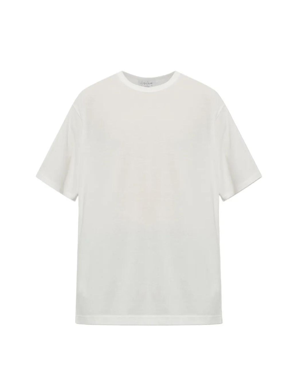 Yohji Yamamoto White Crew-Neck T-Shirt for men