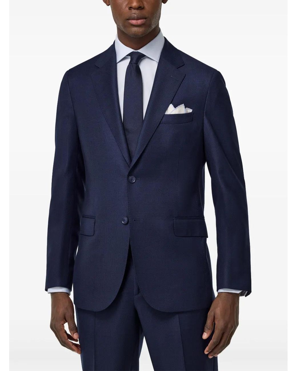 Boggi Blue Bird's Eye Jacket for men