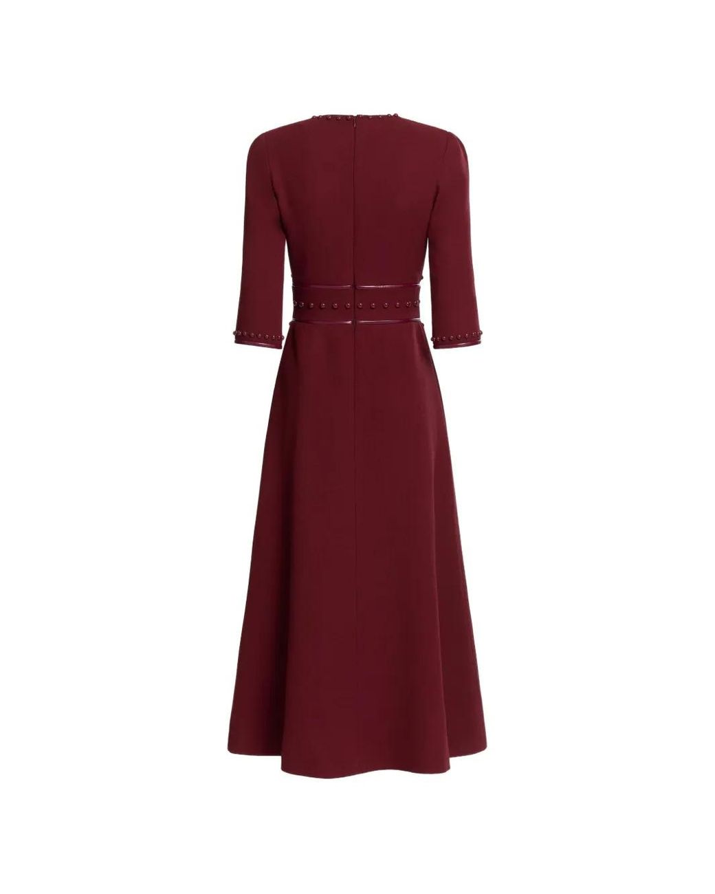 Elie Saab Stud-Embroidered Midi Dress
