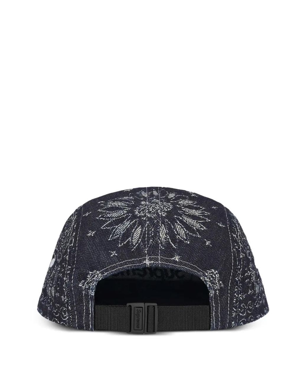 帽子 Supreme Bandana Jacquard Denim Cap Blue Supreme Bandana Jacquard Denim Camp Cap Blue - SS25 - US
