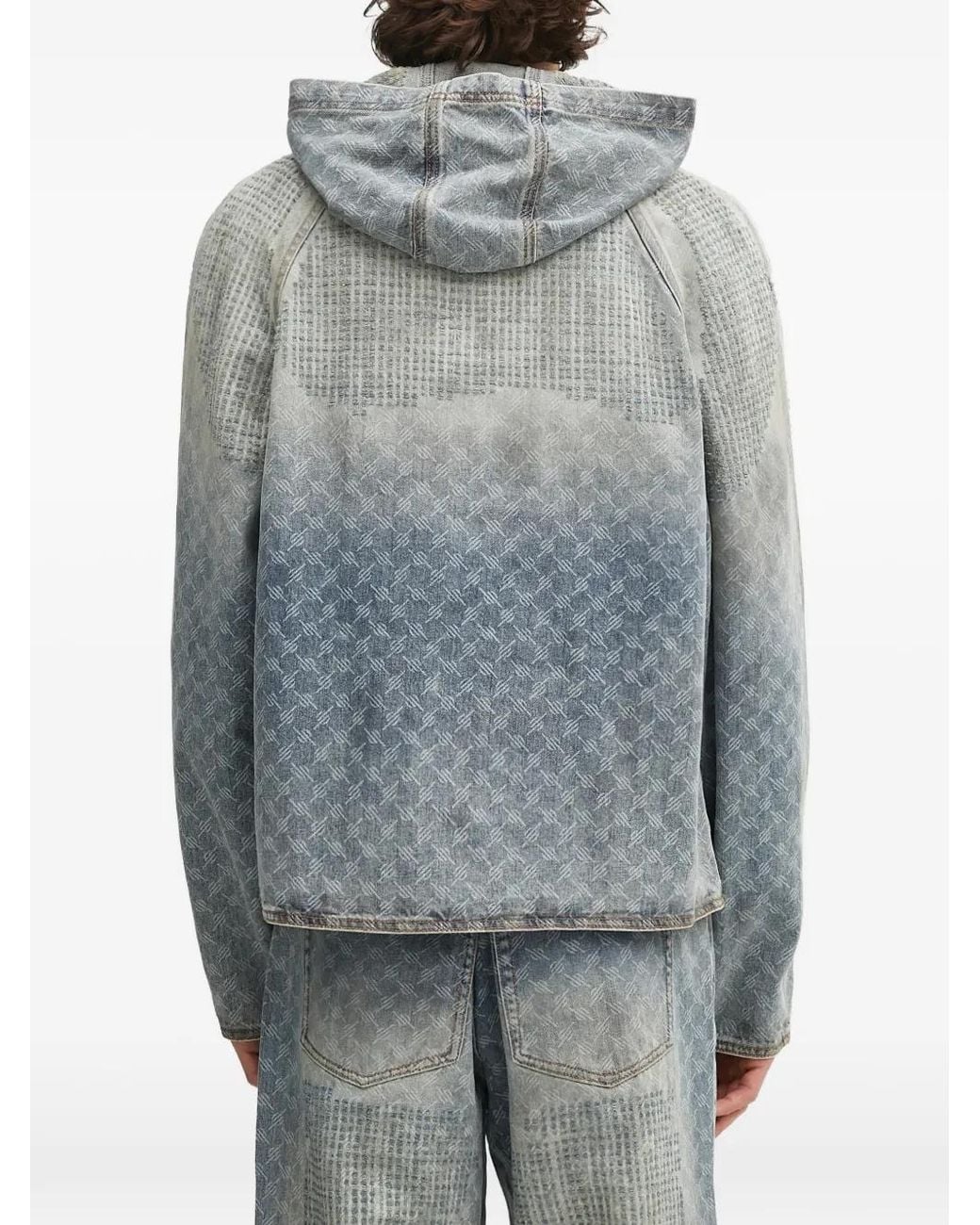 Daily Paper Gray Printed Hoodie for men