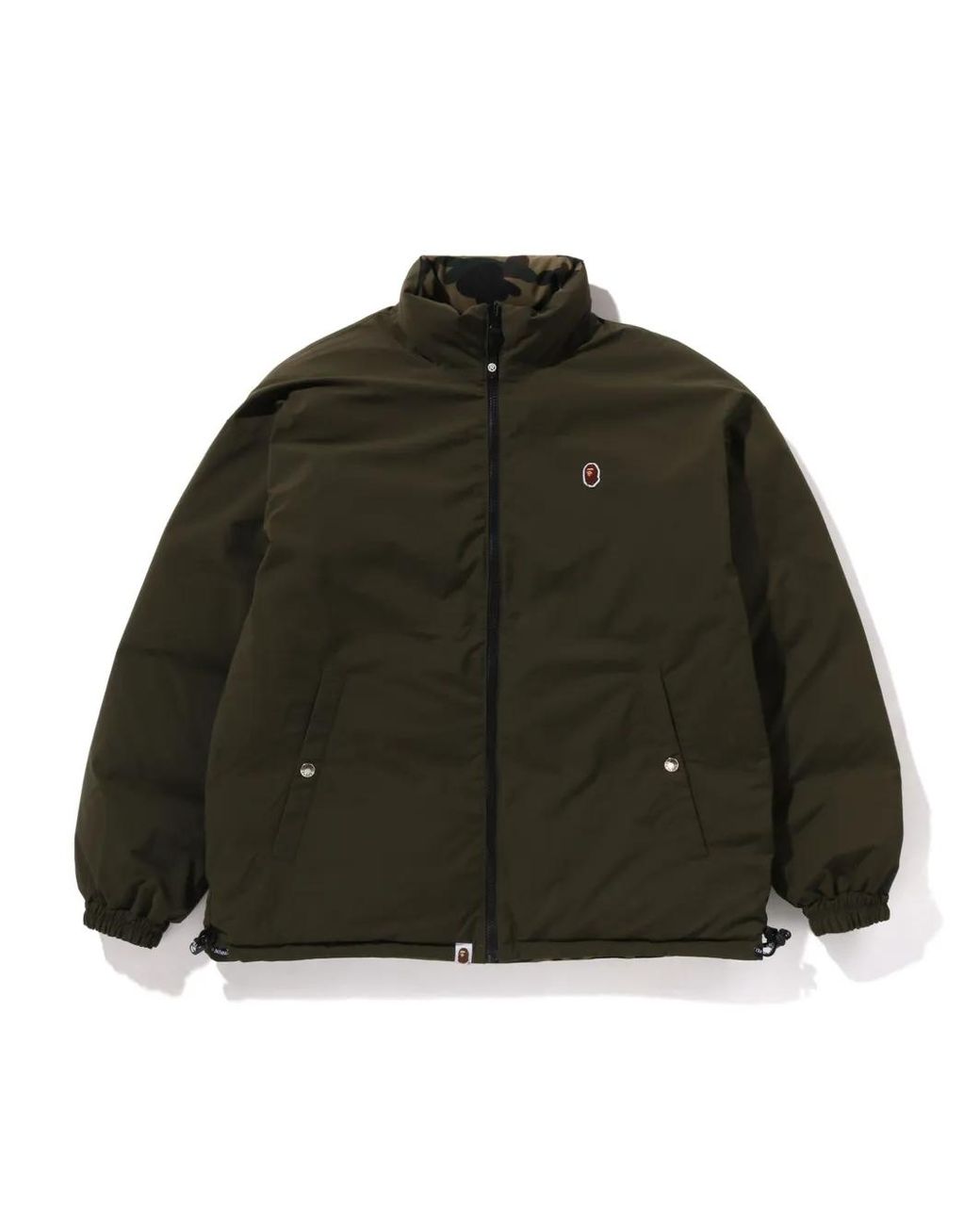 A Bathing Ape Black Reversible Padded Jacket for men