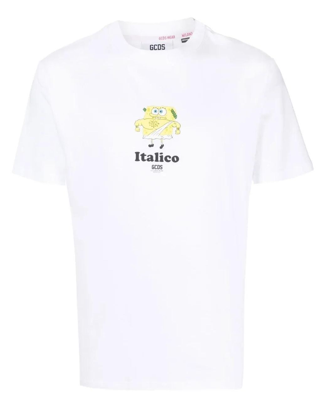 Gcds White T-shirt With Graphic Print for men
